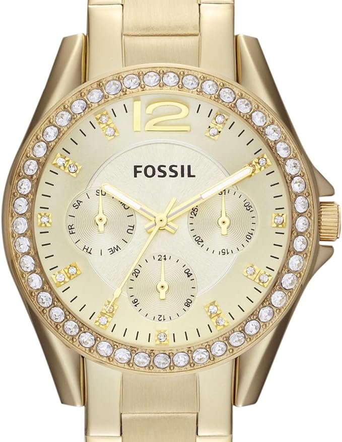 Sparkle & Shine Fossil Women’s Gold Glitz Watch