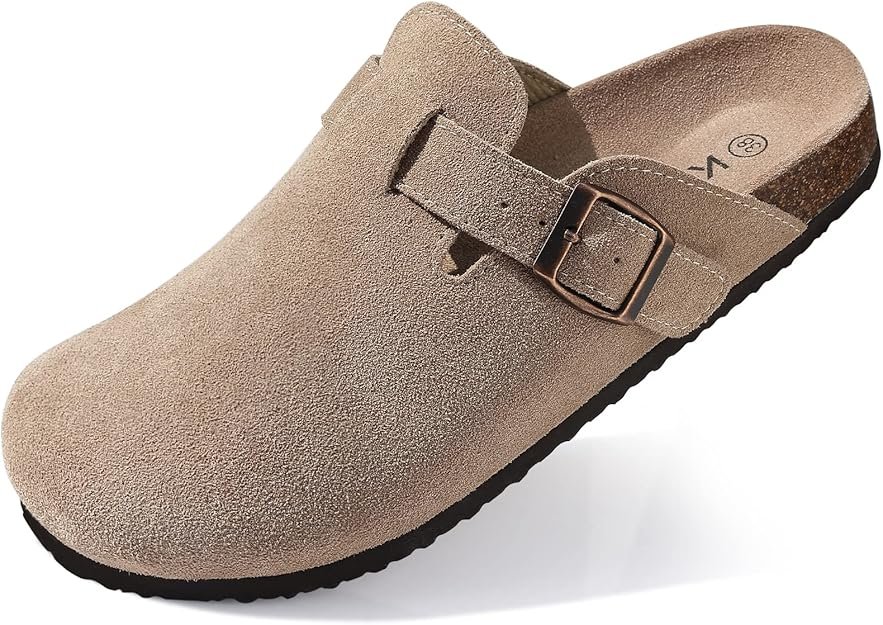 KIDMI Women's Suede Clogs