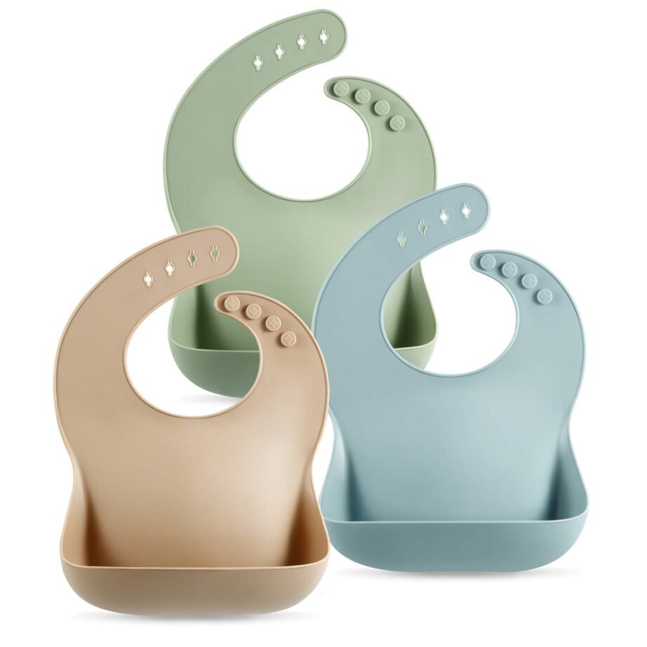 PandaEar Silicone Baby Bibs- Mealtime Made Easy!