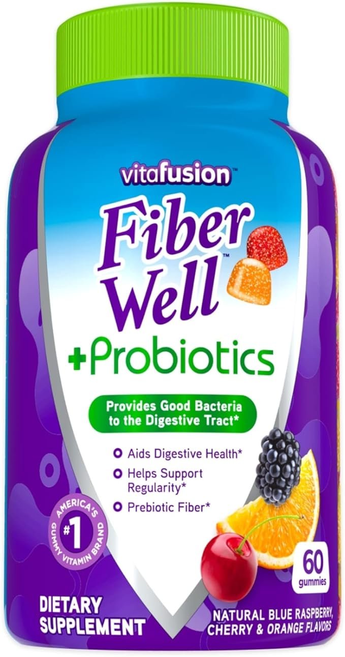 Vitafusion Fiber Well + Probiotics Gummies